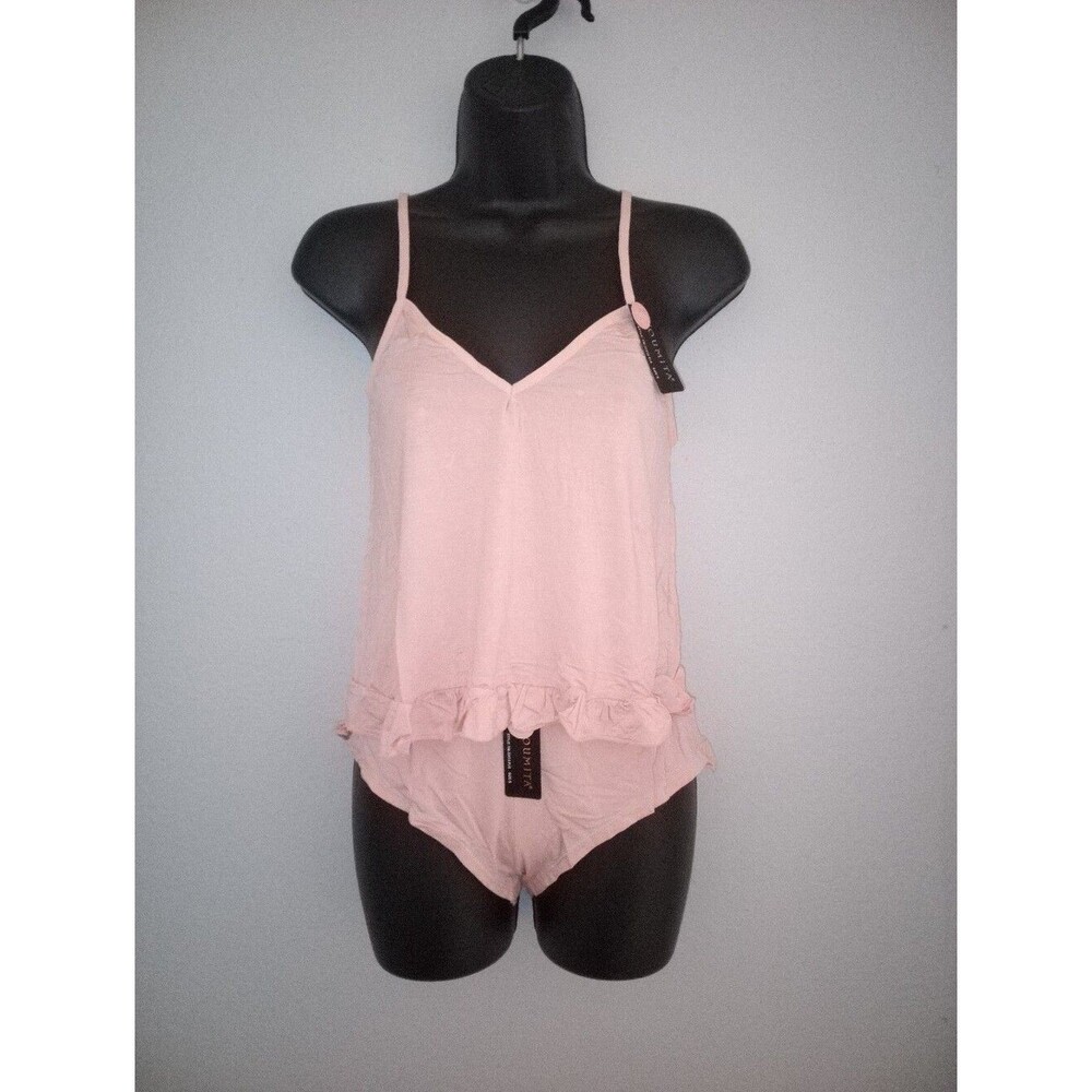 Youmita Coral Pink Soft Pajama Short Set NWT Sizes Small-XL Available